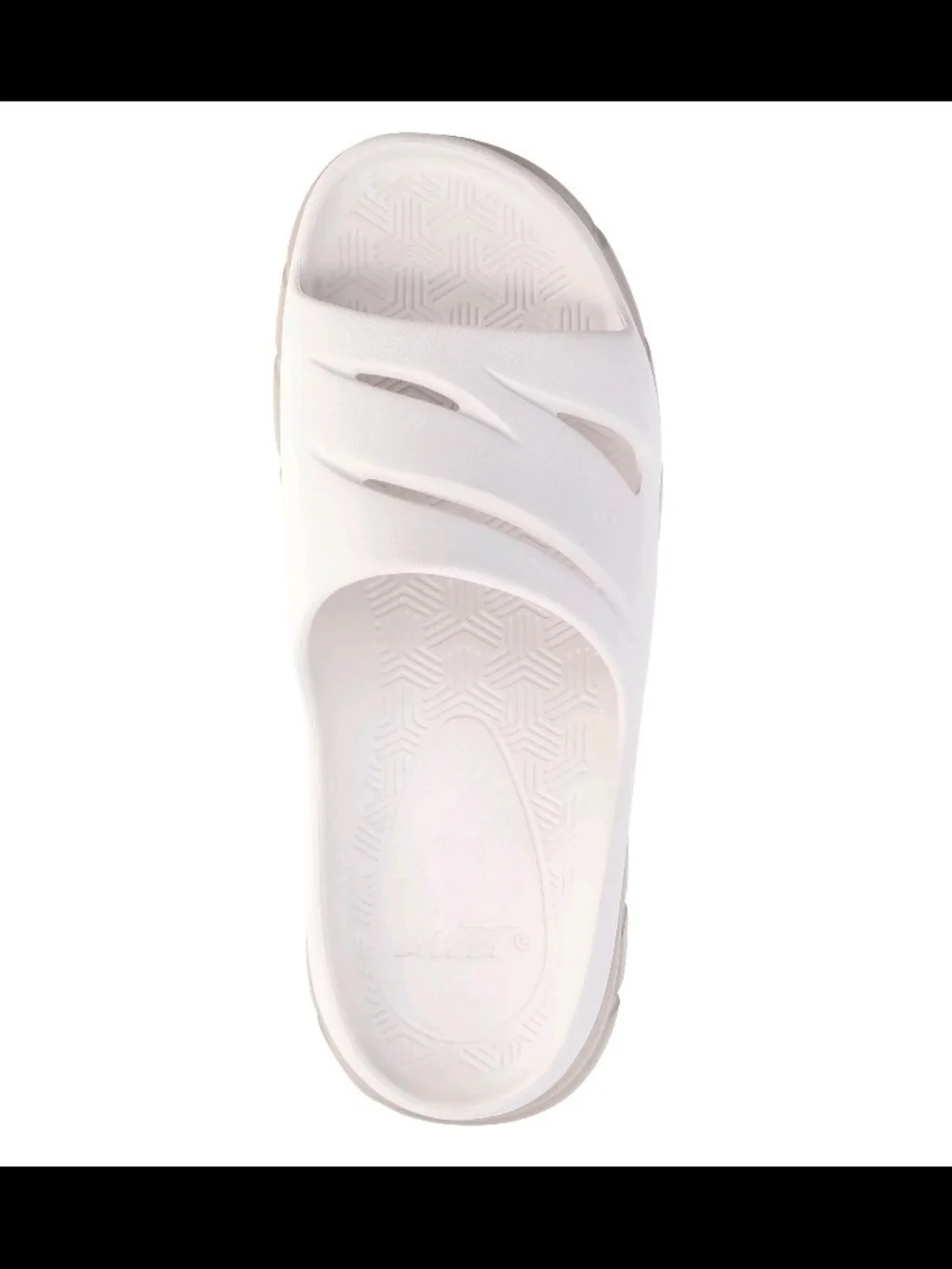 Avia Women's Two Tone Slide Recovery Sandals White Comfortable Shoes Multi Sizes